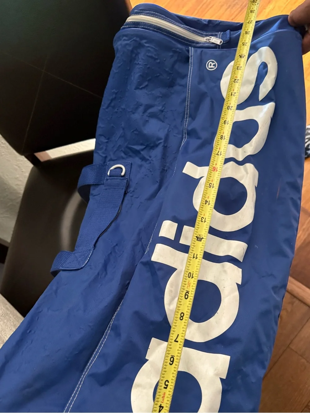 adidas Originals Blue Duffel Bag with White Trefoil Logo